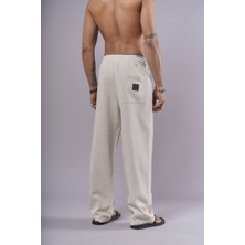 Nunu By King Likralı Keten Baggy Pantolon