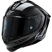 Alpinestars Supertech R10 Carbon Spor Motosiklet Kaskı Siyah