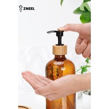 Cam 2’li Sabunluk Seti – “dishes & Hands” Yazılı, Bambu Kapaklı ve Standlı