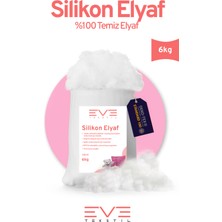 Yastık Yorgan Oyuncak Dolum Malzemesi Antialerjik Yapışmaz  %100 Temiz Silikon Elyaf 6 kg