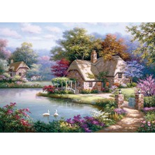 Anatolian 1500 Parçalık Puzzle - Kuğular ve Kır Evi 4529