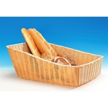 Dikdörtgen Eğimli Büyük Plastik Sepet(Açık-Koyu )