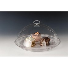 Polycarbonat Altlı 42 cm Içten Kapaklı Fanus