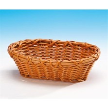 Küçük Oval Plastik Sepet (Koyu )