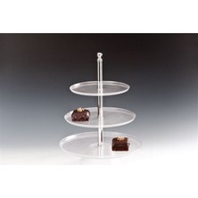 3 Katlı Pasta Meyva Standı Polycarbonat