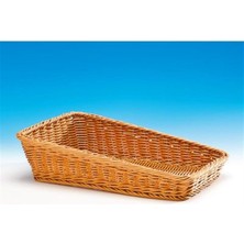 Eğimli Dikdörtgen Plastik Sepet(Koyu )