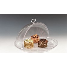 Polycarbonat Yuvarlak Roll Top Kapaklı Fanus