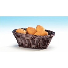 Mini Oval Plastik Ekmek Sepeti(Açık-Koyu)