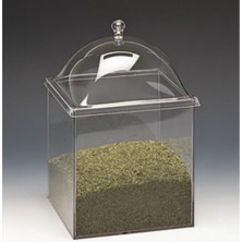 Akrilik Kapaklı Polycarbonat Kavonoz 20X20