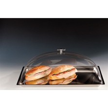 Çelik Altlı Akrilik Dikdörtgen Kapaklı Muhafaza Kabı