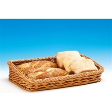 Eğimli Dikdörtgen Plastik Sepet (Koyu )