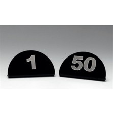 Akrilik Masa Numarası 1-50 Arası