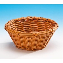 Küçük Yuvarlak Plastik Sepet (Koyu )