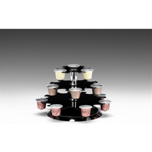 Akrilik Döner Yuvarlak Kapsül Standı -31 Gözlü