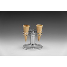 Akrilik Dondurmalık Standı -4 Gözlü