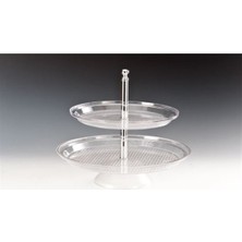 Iki Katlı Polycarbonat Pasta Standı