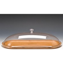 Ahşap Altlı Oval Fanus