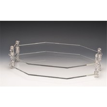 60X40 Akrilik, Kulplu Teşhir Standı/sekizgen