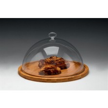 Ahşap Altlı Pc Kapaklı Fanus