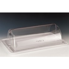 Melamin Altlı Polycarbonat Rolltop Kapaklı Fanus