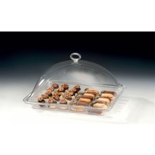 Akrilik Kapaklı Polycarbonat Tepsili Fanus Gn 1/2