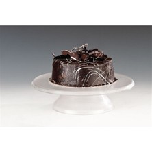 30 cm P.c. Döner Pasta Sıvama Standı-Siyah Şeffaf