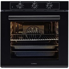 Luxell 2 Li Siyah Cam Set (Ocak-Fırın)