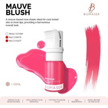 Biomaser Mauve Blush, Pudra Seri 12ML Reach Onaylı Profesyonel Kalıcı Dudak Pembe Pigment