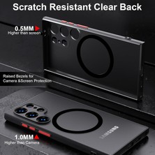 Dexmon Samsung Galaxy S25 Ultra Kılıf Magsafe Şarj Özellikli 3D Kamera Korumalı Kenarları Renkli Arkası Mat Şeffaf Silikon