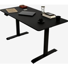 Uprise Yükseklik Ayarlı Masa | Çift Motorlu | Güçlü-Dengeli-Stabil 160 Cm (Siyah)