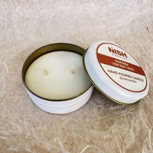 Gizli Mesajlı Mum Tamamen Bitkisel Soya Mum Metal Kutuda