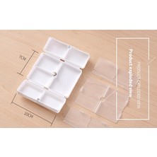 Lianying1 Dispenser Hap Kutusu Taşınabilir Ev Kullanımı Küçük 4 Bölmeli Hap Kutusu (Yurt Dışından)