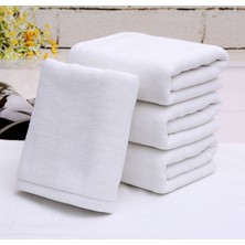 Gön Ev Tekstili Beyaz El Yüz  Havlusu Otel Havlusu 10 Adet %100 Pamuk 230 gr  50 x 90 cm