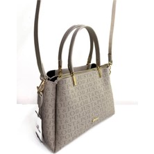 Just Polo Jp2120  Kadın Monogram Baskılı  El Ve Omuz Çantası Ozt2120