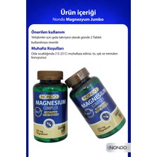 Nondo Magnezyum Kompleks 180 Tablet Jumbo Boy 250    mg 4 Form, Sitrat, Taurat, Malat, Bisglisinat,