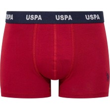 U.S. Polo Assn. Erkek 3'lü Boxer Seti Bordo/baskılı/gri Melanj