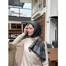 Kamer Scarf Modal Soft Serisi Etnik Desen Şal Siyah