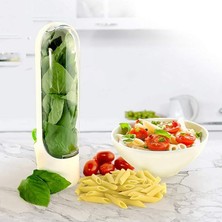 Mutfak Sebze Koruma Kabı Taze Tutma Kabı, Yeşillik, Baharat Kabı, Herb Savor Pod Herb Keeper, Vanilya Keep-Fresh Cup Sebze Koruma Şişesi Mutfak Saklama Kabı