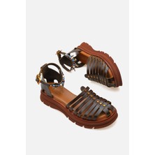 Corridor Italy Günlük Kadın  Deri Sandalet