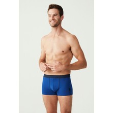 U.S. Polo Assn. Erkek Saks - Lacivert - Sarı 3 Lü Boxer