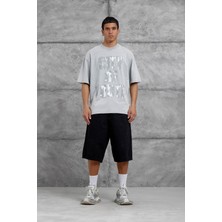 Nomarc Gri City Of Youth Baskılı Oversize Tshirt