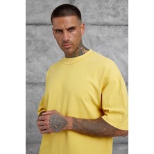 Nomarc Sarı Basic Oversize Tshirt