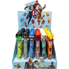 36 Adet Hediyelik Çizgi Film Kahramanları Başlıklı Fosforlu Kalem