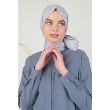 Logo Desen Jakar Şal Gri