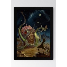 Rick And Morty Çerçeveli Tablo - Rick And Morty Animasyon Fim Posteri Tablo