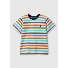Benetton Erkek Çocuk Mix Bnt-B Çizgili Tshırt 3FHXC10MW-25Y-095