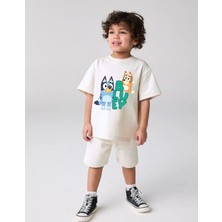 Bluey Unisex Pamuklu Oversize Tişört