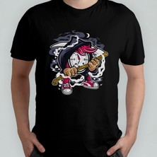 Pixxa Your Time Will Come Reaper Azrail Unisex %100 Pamuklu Bisiklet Yaka T-Shirt