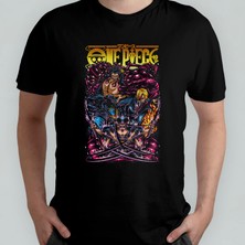 Pixxa One Piece Unisex %100 Pamuklu Bisiklet Yaka T-Shirt Model 13