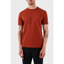 Boss   Pamuk Bisiklet Yaka Regular Fit Jarse T Shirt Erkek T Shirt 50468347 806